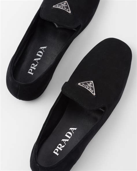 prada suede loafers women|Prada loafers platform.